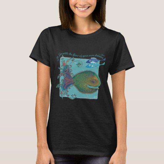 自分の夢の流れに身を任せて Tシャツ (正面)
