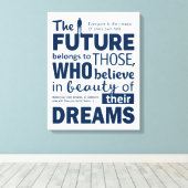 自分の夢を作りなさい。やる気を起こさせる引用文 キャンバスプリント (インサイチュ (ウッドフロア))