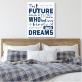 自分の夢を作りなさい。やる気を起こさせる引用文 キャンバスプリント (インサイチュ (寝室))