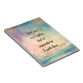 自分の夢を作成する海やる気を起こさせる引用文 ノートブック (右側)