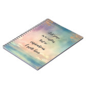 自分の夢を作成する海やる気を起こさせる引用文 ノートブック (左側)