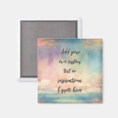 自分の夢を作成する海やる気を起こさせる引用文 マグネット (正面/裏面)