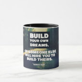 自分の夢を築く マグカップ (中央)
