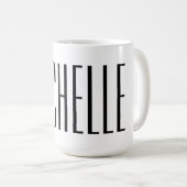 自分の大きな名前のコーヒーパーソナライズされたマグを作る コーヒーマグカップ (正面右)