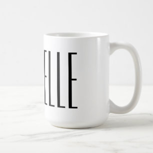 自分の大きな名前のコーヒーパーソナライズされたマグを作る コーヒーマグカップ