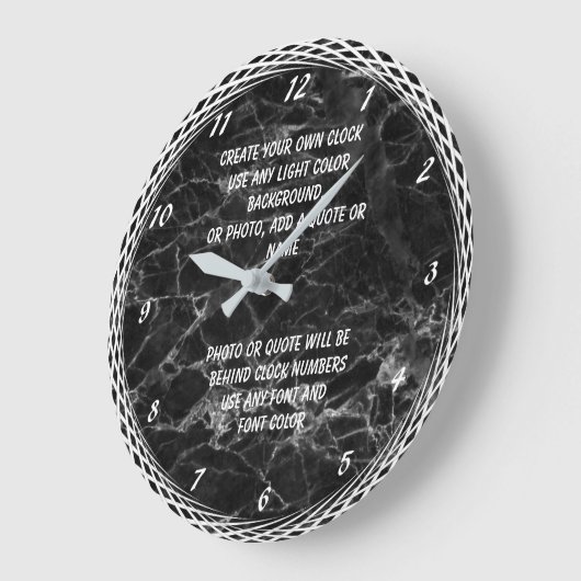 自分の大きな時計を作る ラージ壁時計 (傾斜)