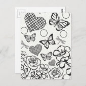 自分の大人の色を付10代のける ポストカード (正面/裏面)