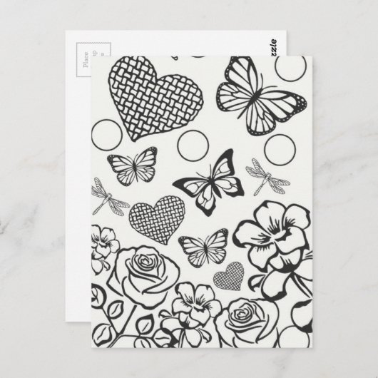 自分の大人の色を付10代のける ポストカード (正面/裏面)