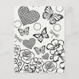 自分の大人の色を付10代のける ポストカード