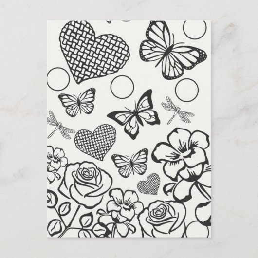 自分の大人の色を付10代のける ポストカード (正面)