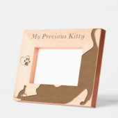 自分の大切子猫 レーザー彫刻フレーム (左)