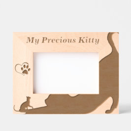 自分の大切子猫 レーザー彫刻フレーム
