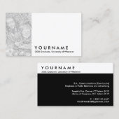 自分の大学院生カードを作る コーリングカード (正面/裏面)