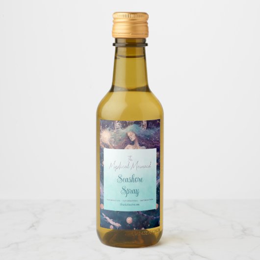 自分の天神の時間の人魚を作成 ワインラベル (正面)