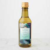 自分の天空の人魚の楽園を作成 ワインラベル (正面)