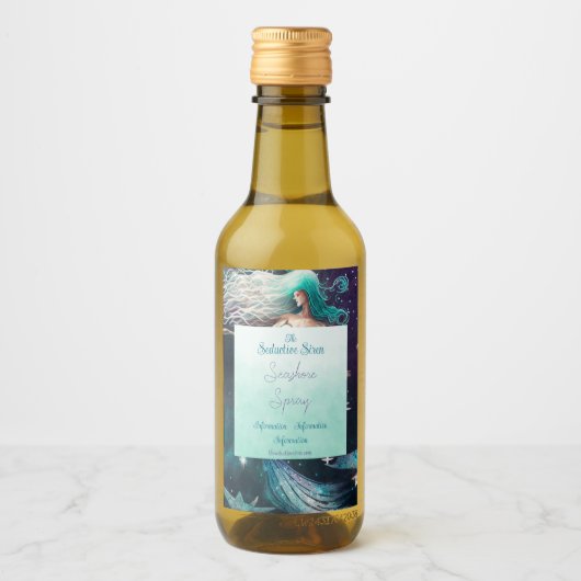 自分の天空の人魚の楽園を作成 ワインラベル (正面)