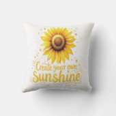 自分の太陽の光を作る – やる気を起こさせる Sunflower クッション (裏面)