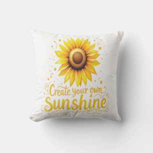 自分の太陽の光を作る – やる気を起こさせる Sunflower クッション