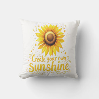 自分の太陽の光を作る – やる気を起こさせる Sunflower クッション