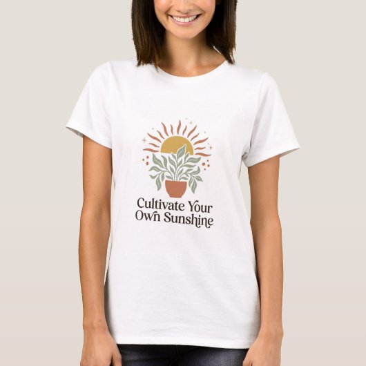 自分の太陽を育てようTシャツ Tシャツ (正面)