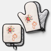 自分の太陽 鍋つかみ&鍋敷きセット (正面/裏面)