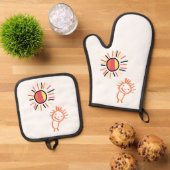 自分の太陽 鍋つかみ&鍋敷きセット (トップダウン)