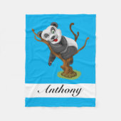 自分の好きなベビーパンダ フリースブランケット (正面)