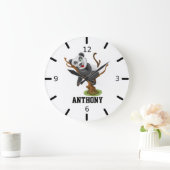 自分の好きなベビーパンダ ラージ壁時計 (ホーム)