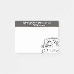 自分の好みに合った車を借りる、タクシーを利用するアニメ ポストイット