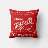 自分の好みに合わせてメリークリスマスを過ごす クッション (裏面)