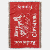 自分の好みに合わせてメリークリスマスを過ごす スローブランケット (正面縦)