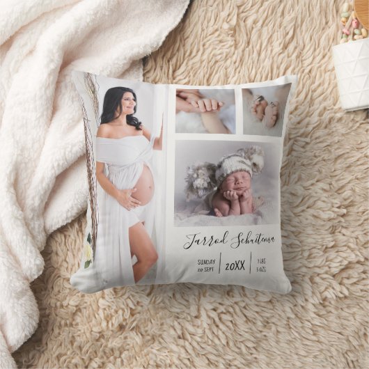 自分の妊娠とベビー写真の作成 クッション (ブランケット)