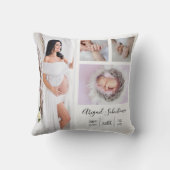 自分の妊娠とベビー写真を作成する クッション (裏面)