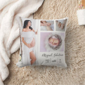 自分の妊娠とベビー写真を作成する クッション (ブランケット)