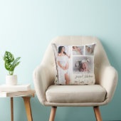 自分の妊娠と男の赤ちゃん写真の作成 クッション (椅子)