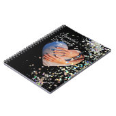 自分の妊娠日記の写真をカスタム作成 ノートブック (左側)