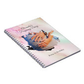 自分の妊娠日記の写真をカスタム作成 ノートブック (右側)