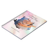 自分の妊娠日記の写真をカスタム作成 ノートブック (左側)