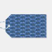 自分の姓を作成Happy Hanukkah ギフトタグ (裏面横)