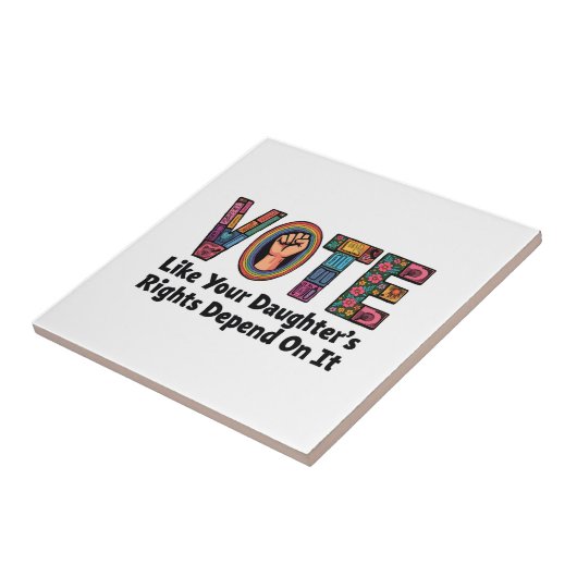 自分の娘の権利が自分の権利に依存するように投票する タイル (側面)