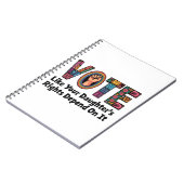 自分の娘の権利が自分の権利に依存するように投票する ノートブック (左側)