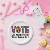 自分の娘の権利が自分の権利に依存するように投票する ペーパープレート (パーティー)