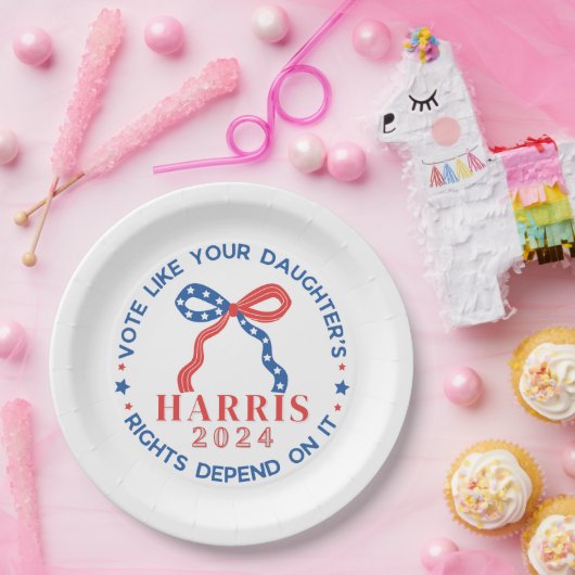 自分の娘の権利が自分の権利に依存するように投票する ペーパープレート (パーティー)