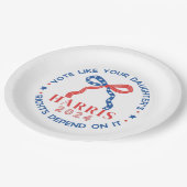 自分の娘の権利が自分の権利に依存するように投票する ペーパープレート (アングル)