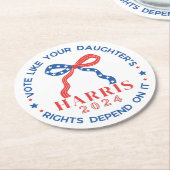 自分の娘の権利が自分の権利に依存するように投票する ラウンドペーパーコースター (アングル)