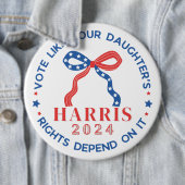 自分の娘の権利が自分の権利に依存するように投票する 缶バッジ (インサイチュ)