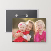 自分の子供のカスタム写真ピンボタンを作成しゃれているする 缶バッジ (正面/裏面)