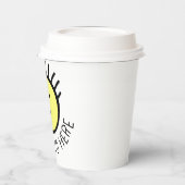 自分の子供を作るパーティー写真紙カップとLids 紙コップ (左)