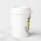 自分の子供を作るパーティー写真紙カップとLids 紙コップ (右)