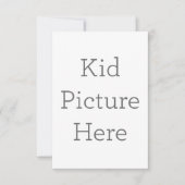 8.9cm x 12.7cmフラットサンキューカード (正面)